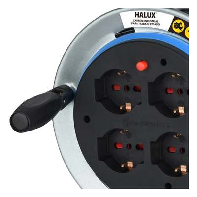 Carrete PRO 10/16A 4 tomas SHUCKO/Cable 1,5mm GRANTT