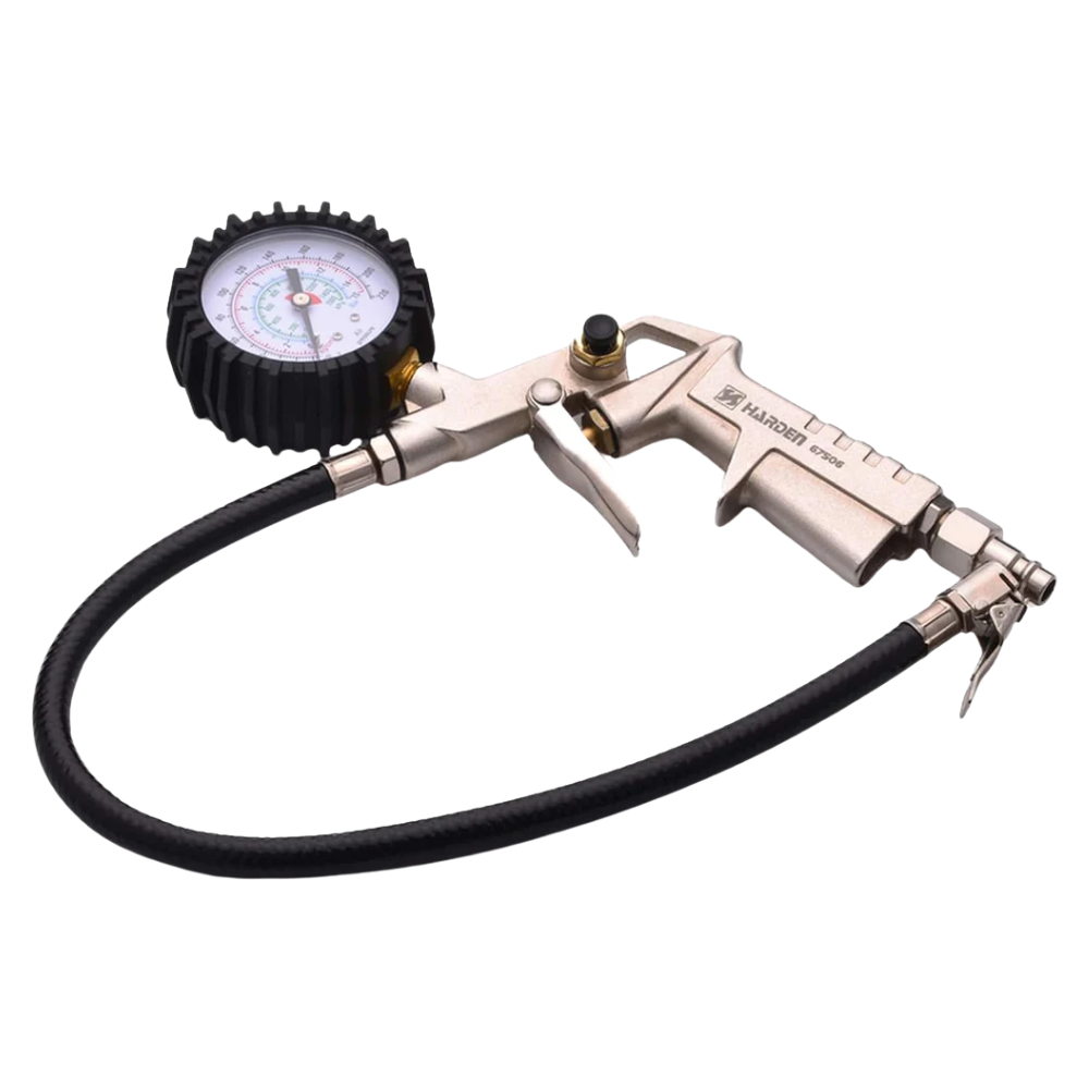 Inflador con manómetro 0-200psi Harden