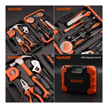 Maletín de herramientas Harden de 18 piezas HARDEN