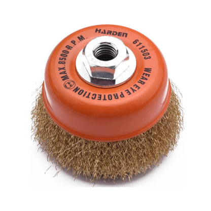 cepillo de alambre de copa con tuerca HARDEN
