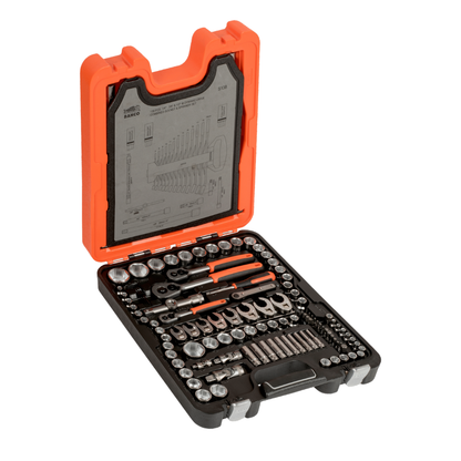 Juego de Dados, Chicharras y Llaves combinadas de 138 piezas BAHCO