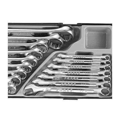 Jgo. llaves pta.-corona   6-24 mm. 16 pzs. (5161) - FORCE