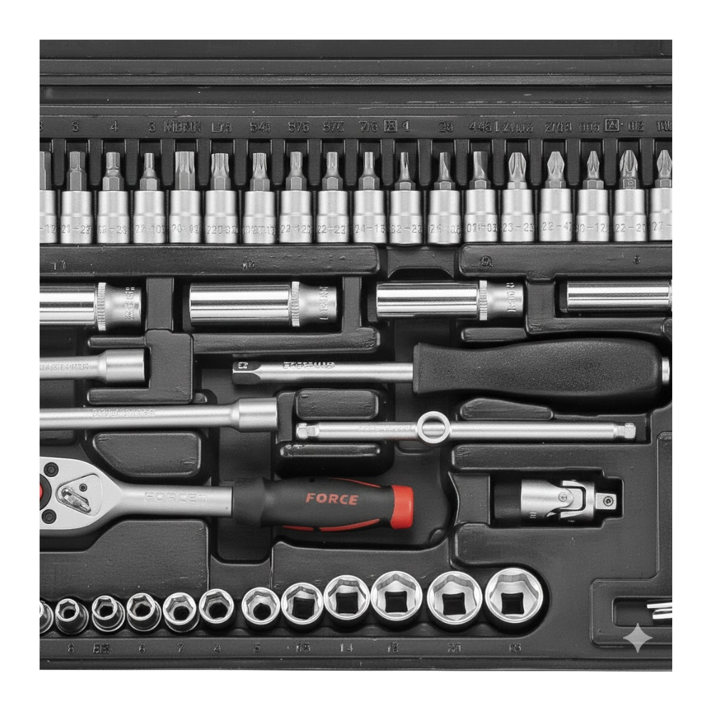 Jgo. dados []1/4" 46 pzas. (2461-5) - FORCE