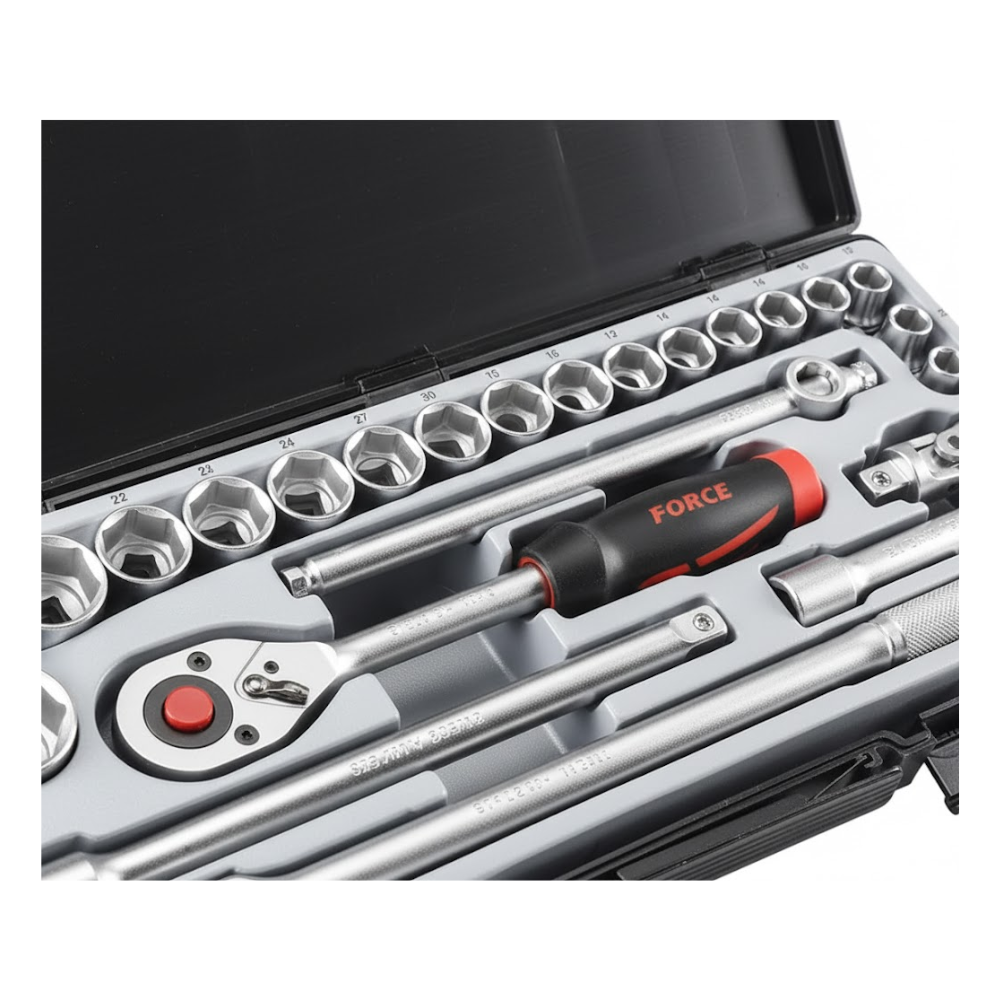 Jgo. dados []1/2" 10-32 mm. (4243-9) - FORCE