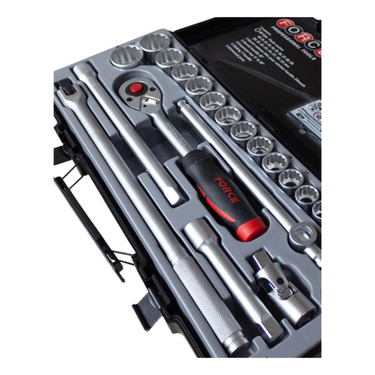 Jgo. dados 1/2 10-32 mm. (4243-5) - FORCE
