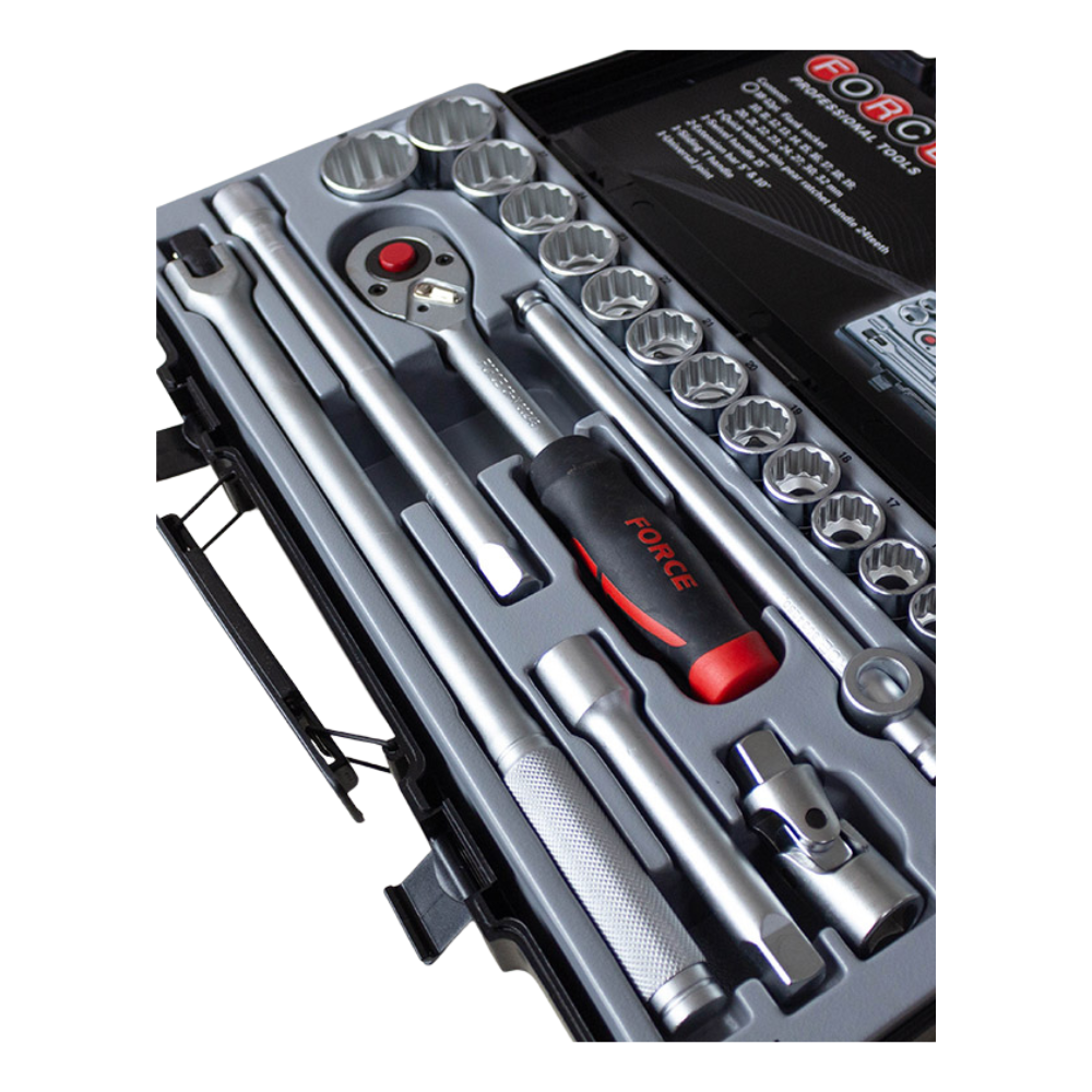 Jgo. dados []1/2" 10-32 mm. (4243-9) - FORCE