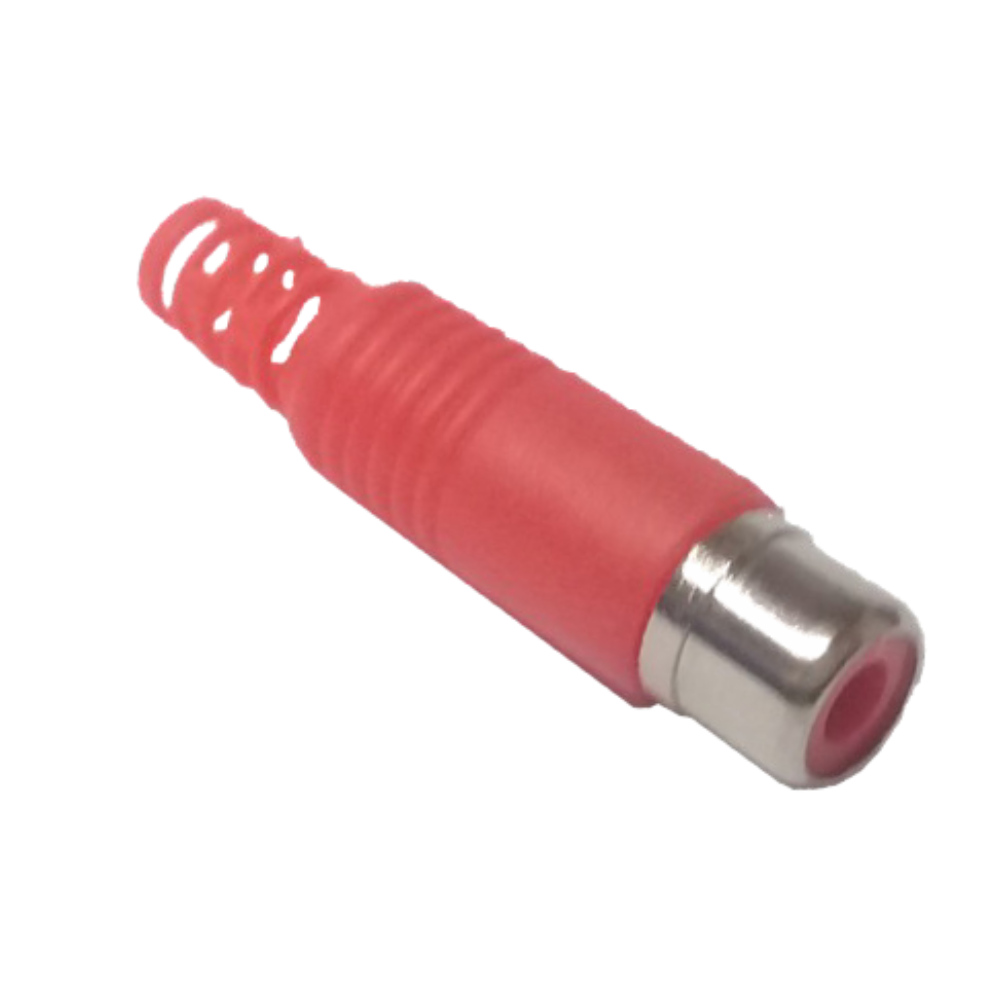 HEMBRA RCA VOLANTE PLASTICO ROJO