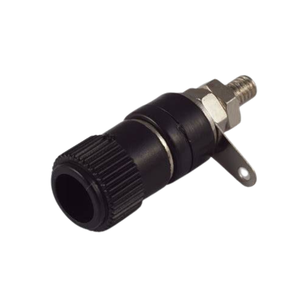 BORNE CHASIS MEDIANA NEGRA D:12MM
