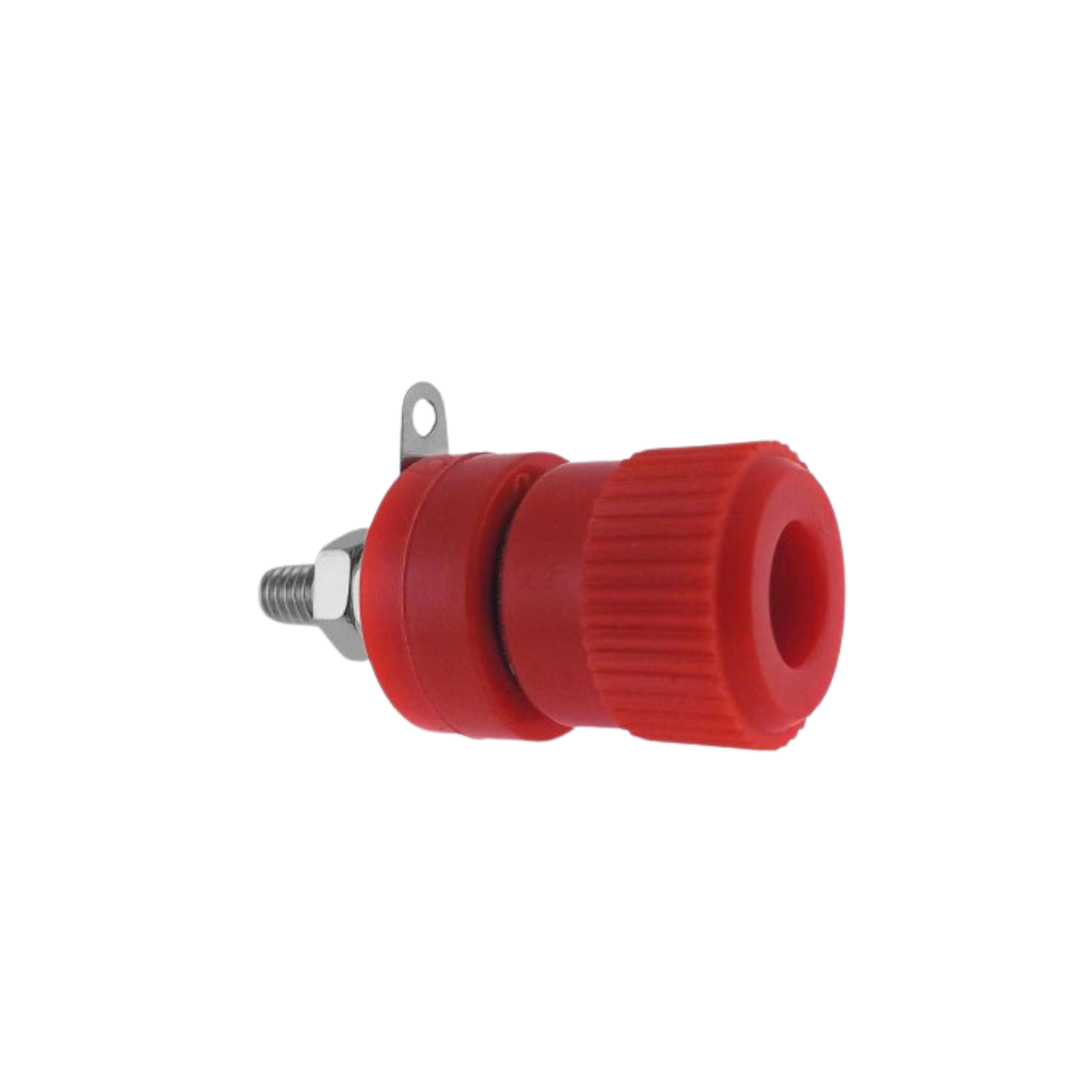BORNE CHASIS GRANDE ROJO D:15MM