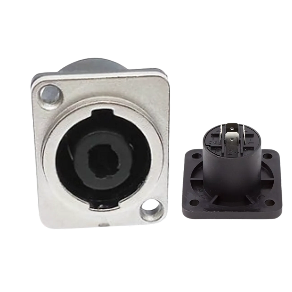 Terminal HEMBRA SPEAKON 4 POLOS METALICO