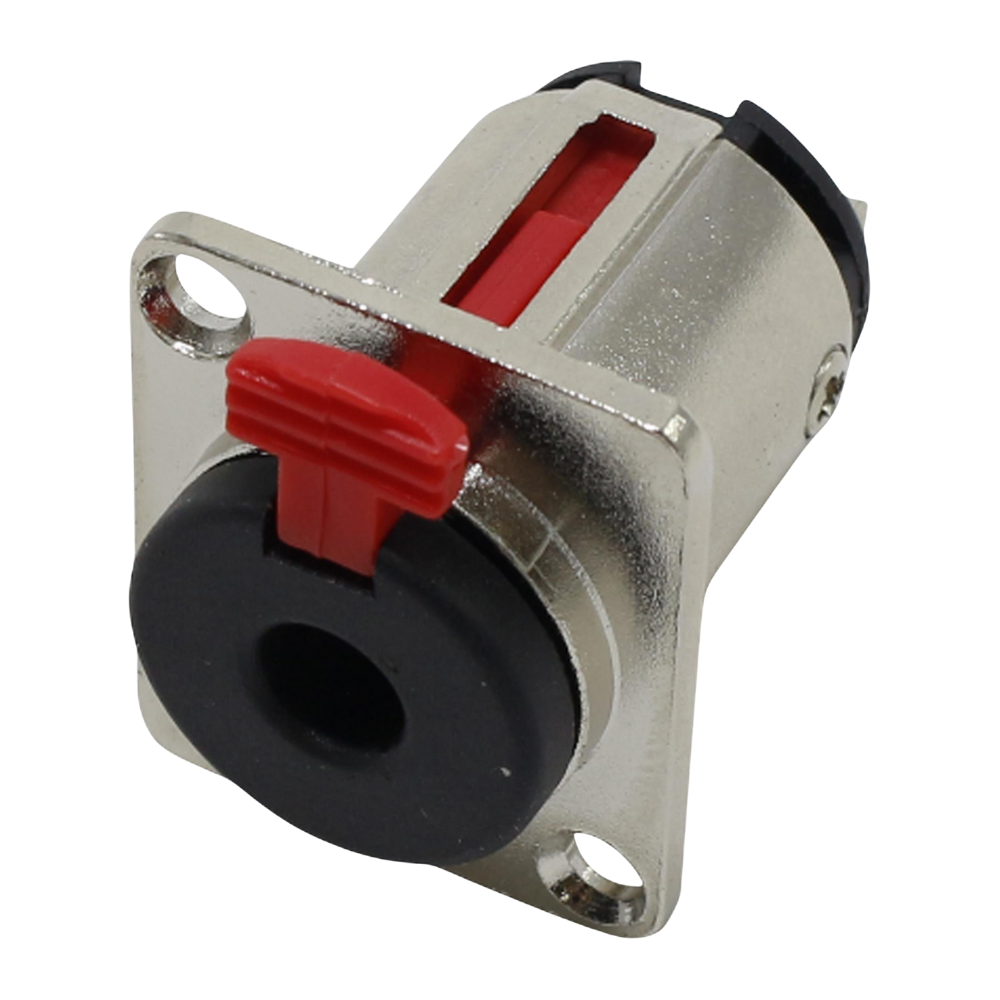 Terminales HEMBRA CHASIS 6.3mm MONO CON SEGURO