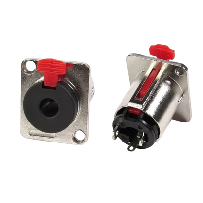 HEMBRA CHASIS 6.3mm STEREO CON SEGURO