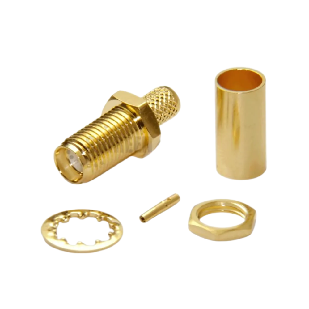 CONECTOR SMA HEMBRA TIPO CRIMP PARA RG58