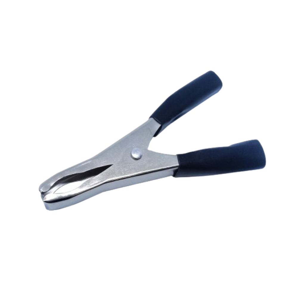 CLIP PARA BATERIA GRANDE 50AMP. NEGRO