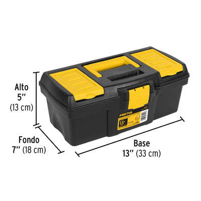 CAJA HERRAMIENTA PRETUL (TRUPER) PLASTICA NEGRA 13