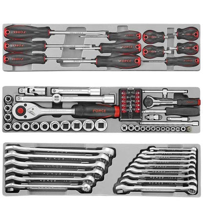 Caja de 4 bandejas, 101 herramientas (50235-101) - FORCE