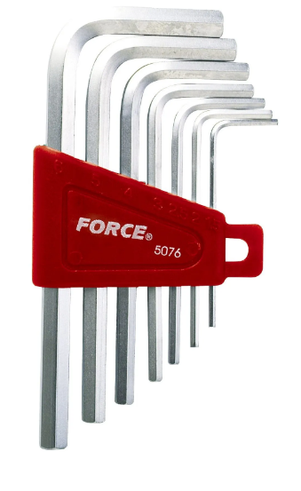 Set de llaves Allen 1/16-1/2" 10 piezas Force