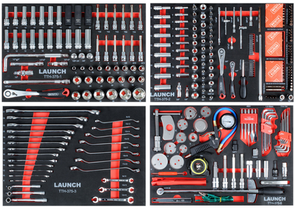 Carro de herramientas con 375 piezas Launch
