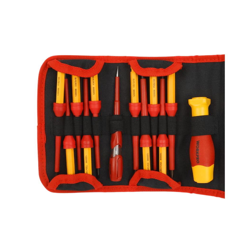 Set de destornilladores aislados intercambiables WORKPRO