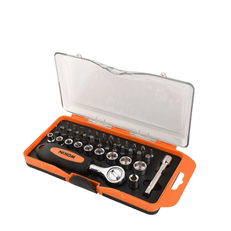 Destornillador - Puntas y Dados Intercambiables 38 Piezas (206638) WOKIN