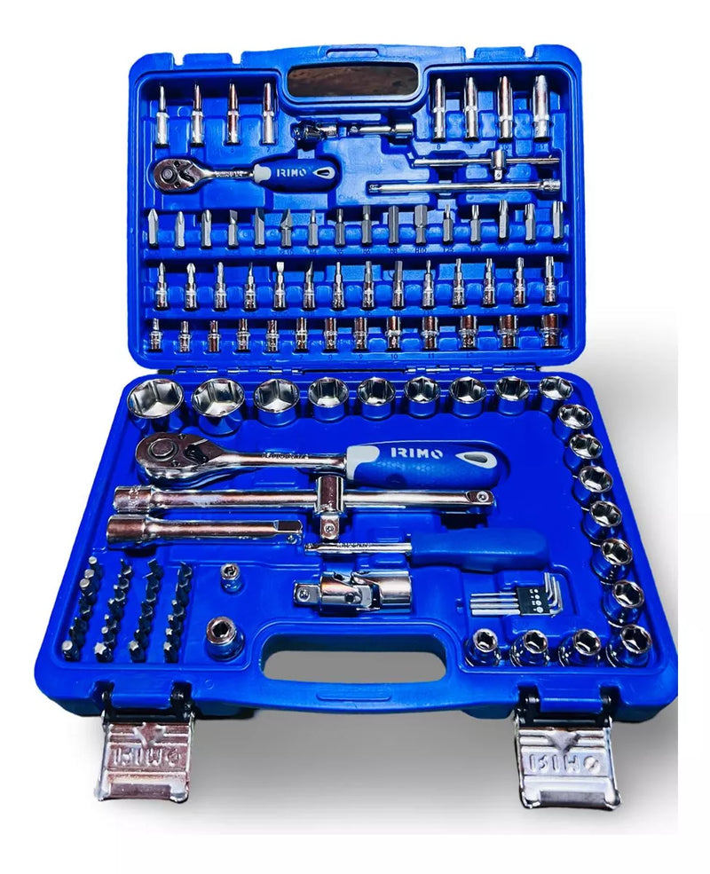 Caja de dados con chicharra 115 piezas IRIMO