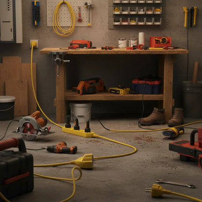 Extension Profesional Schuko  amarilla 1,5mm