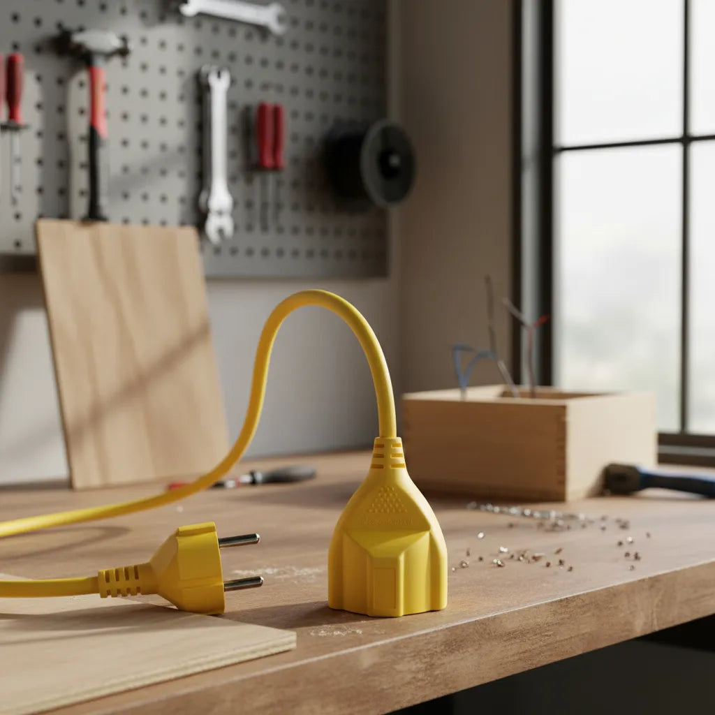 Extension Profesional Schuko  amarilla 1,5mm