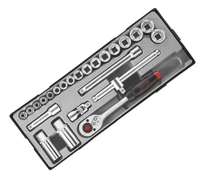 Jgo. dados 3/8 6-22 mm. (3251-5)- FORCE