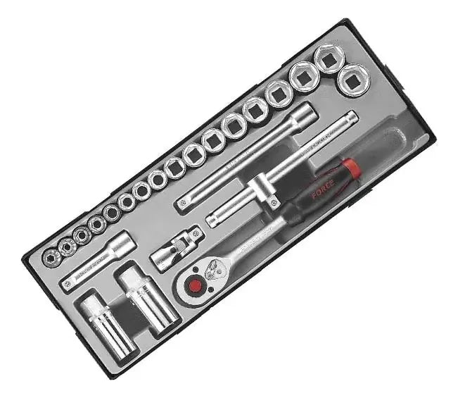 Jgo. dados []3/8" 6-22 mm. (3251-5)- FORCE