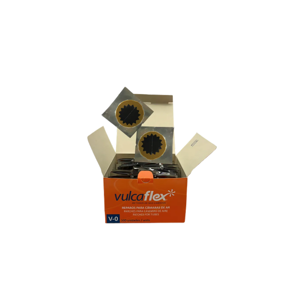 Parches redondos V (Naranja y Negro) VULCAFLEX