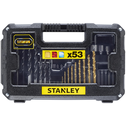 Set combinado para perforar y atornillar 53 piezas Stanley