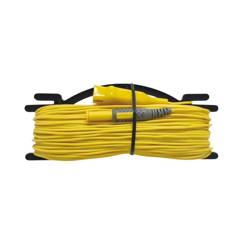 Cable de medición amarillo de 50 m con carrete (L9843-51) HIOKI