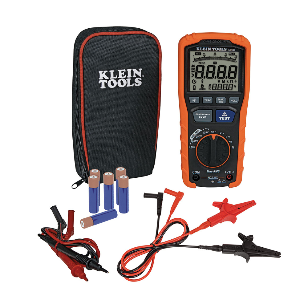 medidor aislacion megohmetro 1000 kva (ET-600) KLEIN TOOLS