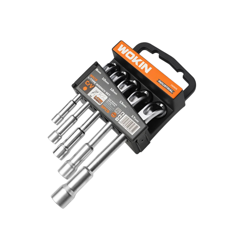 juego de llaves pipa tipo L 5 piezas (152605) WOKIN