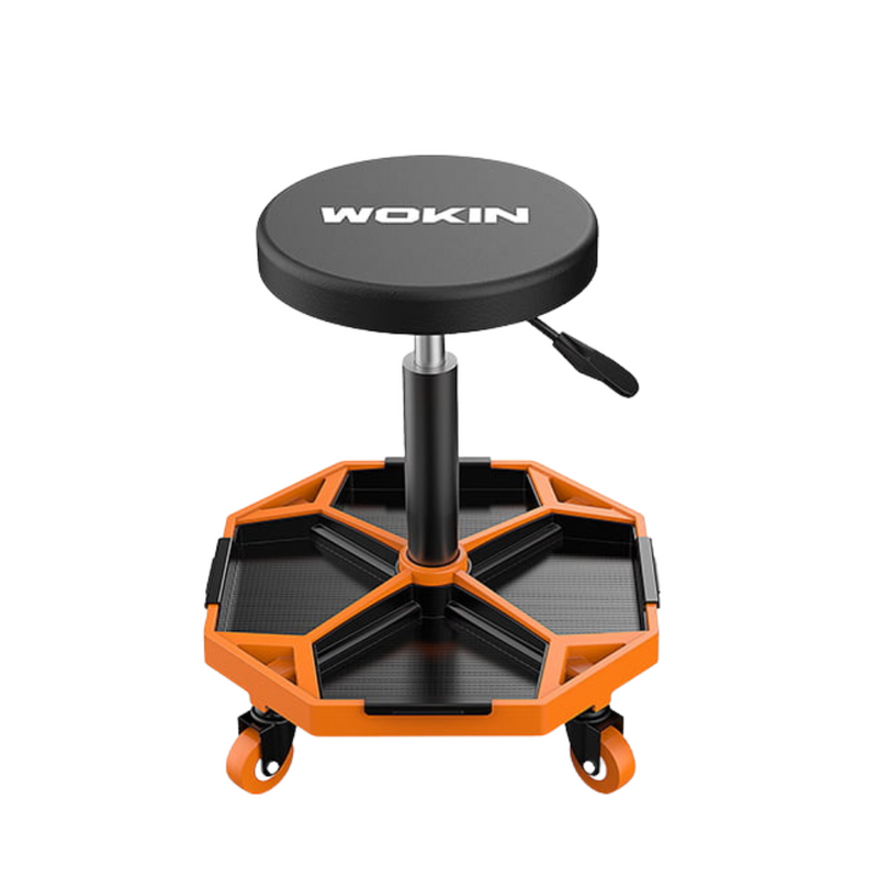 Asiento Redondo Ajustable para Mecanico Wokin