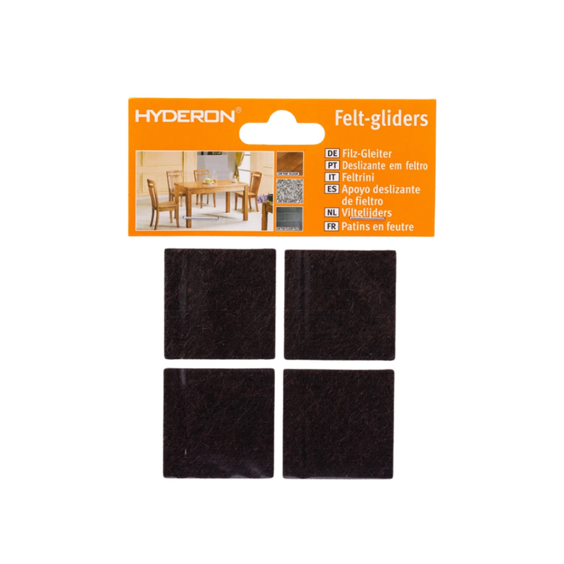 Tope P/Mueble Cuadrado F3-4040 40x40mm (UN00770) HYDERON