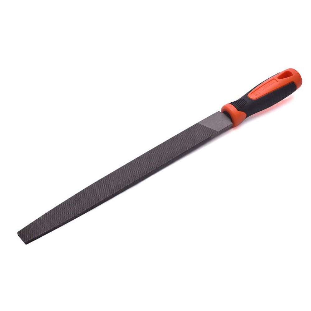 Lima plana segundo corte 10" con mango de fibra Harden