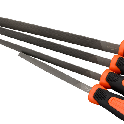 Lima triangular 10" con mango de fibra Harden