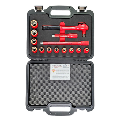 Juego de dados aislado Chicharra C/Ext y Dados 1/2" en Pulgadas WIHA