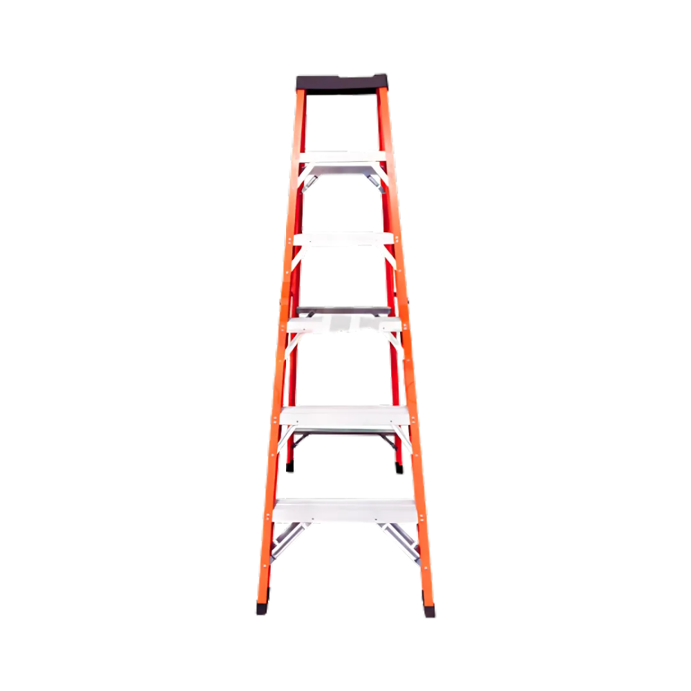 Escalera de tijera fibra de vidrio 6 peldaños 1,8 m Steigen