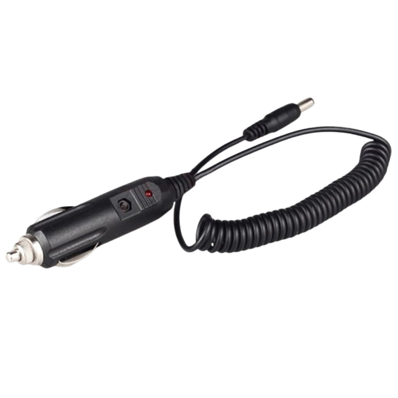 CABLE RETRACTIL CON CONECTOR ENCENDEDOR AUTOMOVIL/PLUG DC 2.5MM