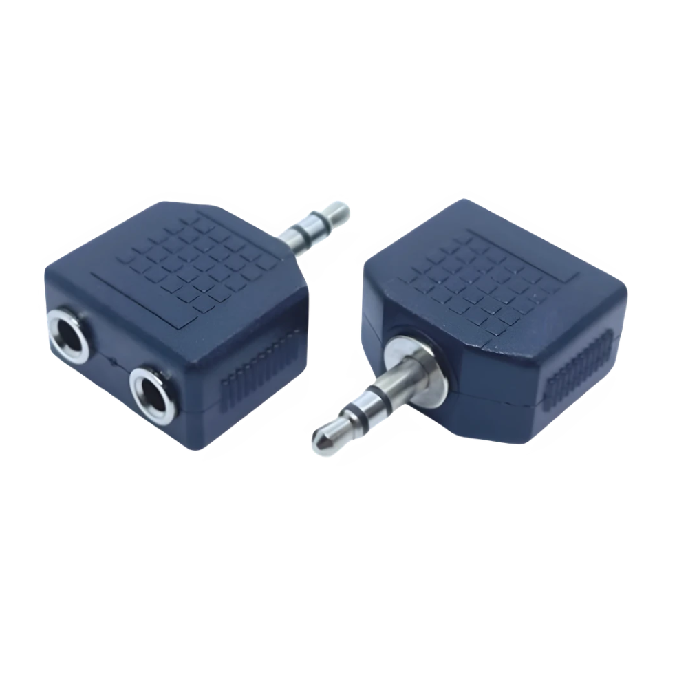 ADAPTADOR PLUG 3.5 ST A DOS JACK 3.5 ST