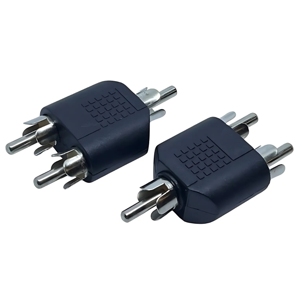ADAPTADOR 1 PLUG RCA A 2 PLUG RCA