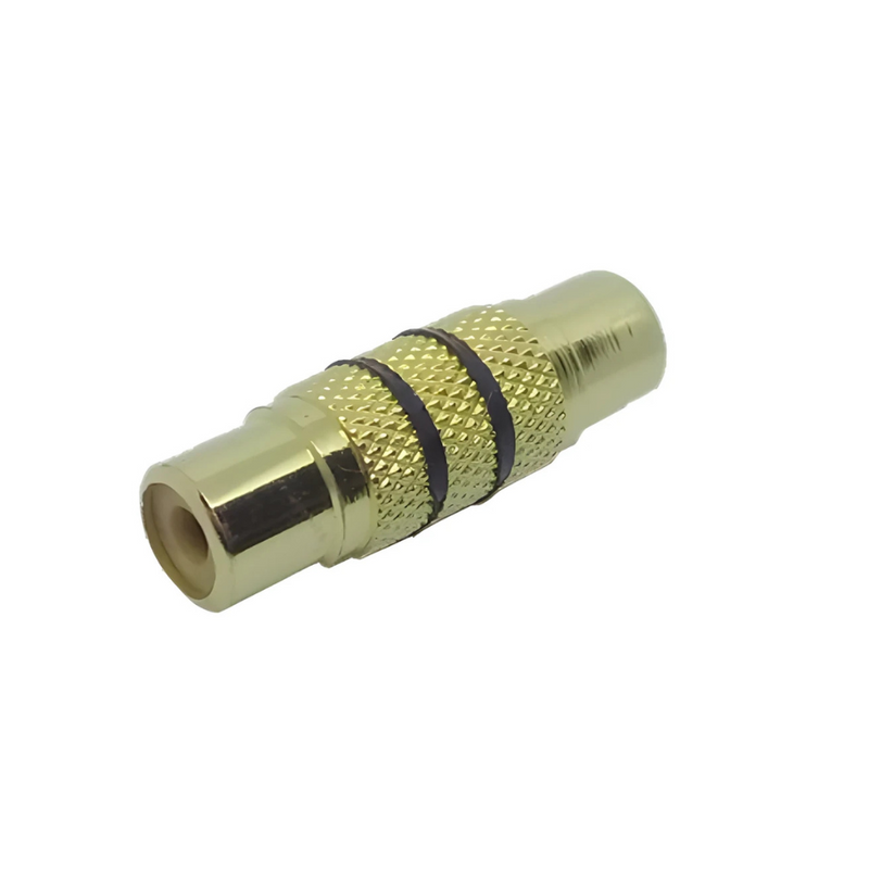 COPLA JACK RCA DORADA CON FRANJA NEGRA