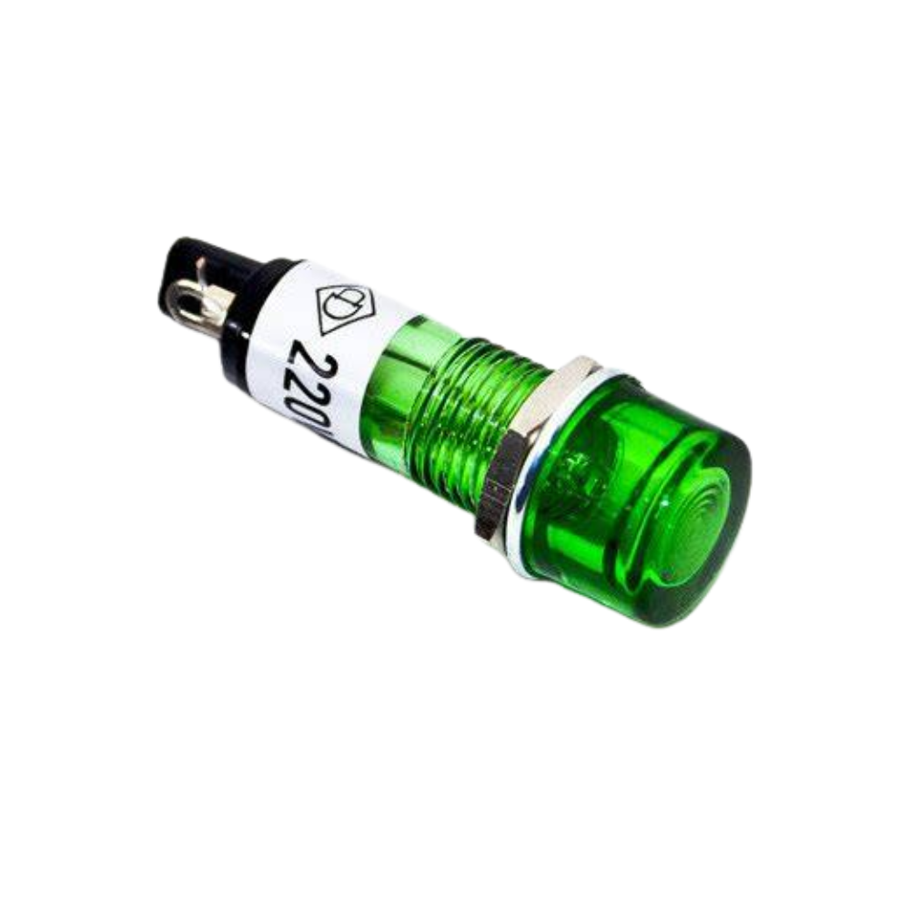 PILOTO 10mm NEON 220VAC COLOR VERDE