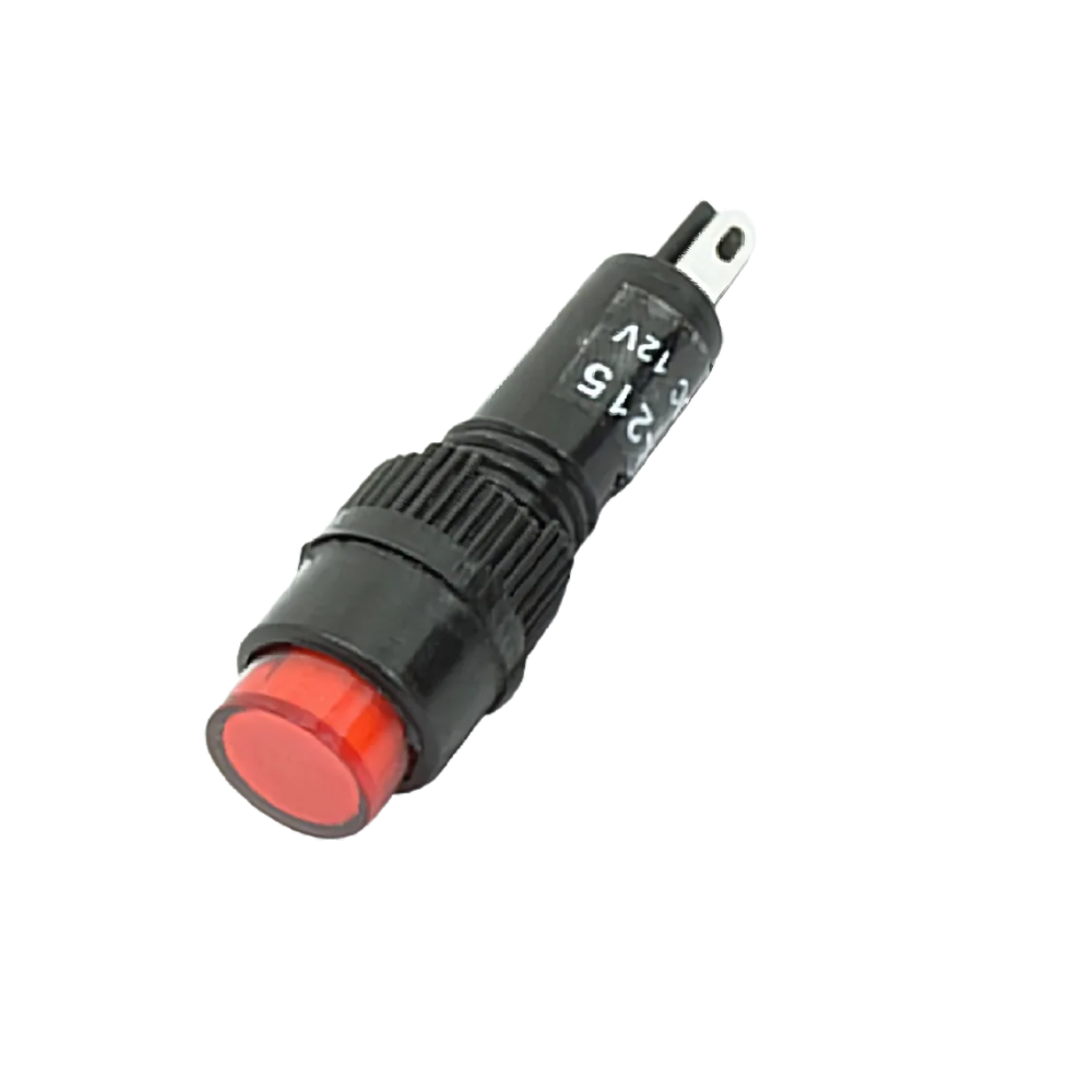 PILOTO 8MM LUZ LED 12V AC/DC 20MA ROJO