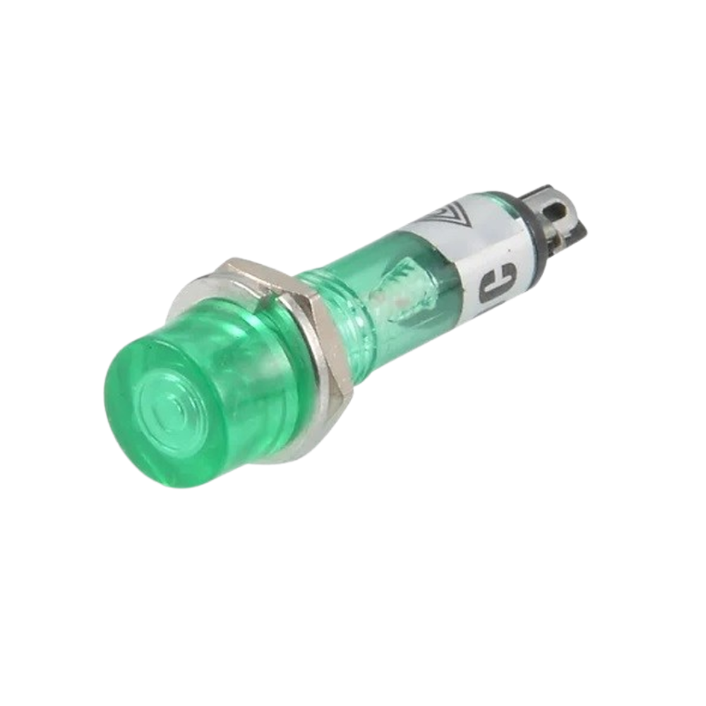 PILOTO 7,5mm NEON 220VAC COLOR VERDE