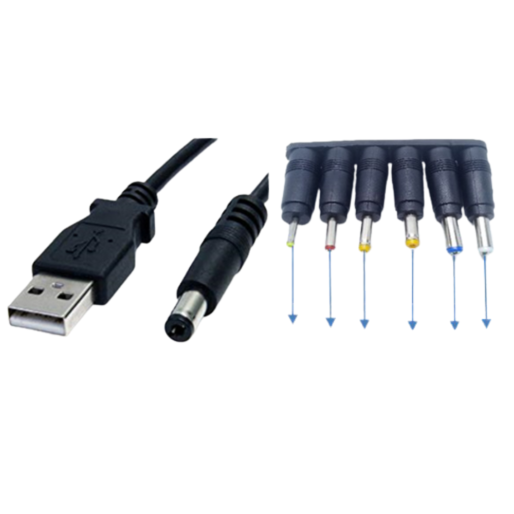 CABLE USB MACHO CON 6 TERMINALES