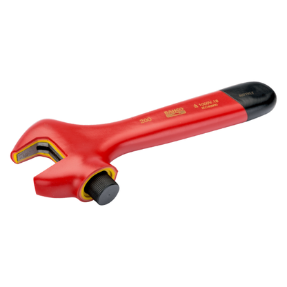Llave ajustable aislada de seguridad completa con rueda lateral BAHCO VDE 1000V