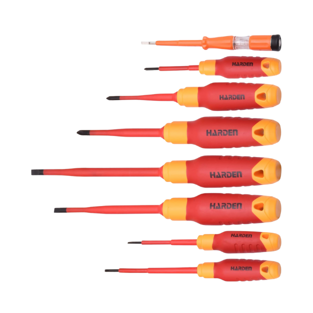 Set de destornilladores aislados 8 piezas 1000V VDE - HARDEN